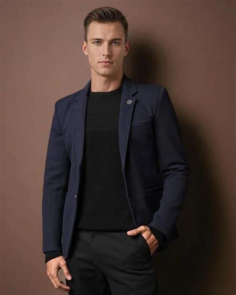 Buy Single Breasted Blazer With Notched Lapel Online At Best Prices In