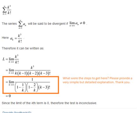 Solved Sigma K Infinity K K The Series Sigma K Chegg