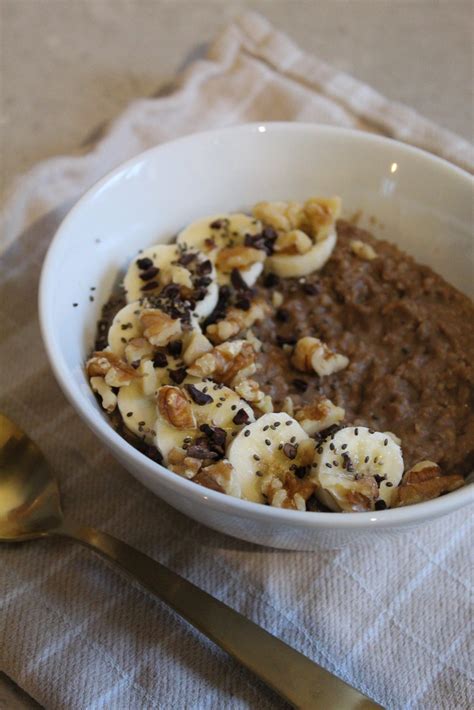 Havermoutpap Met Cacao En Banaan