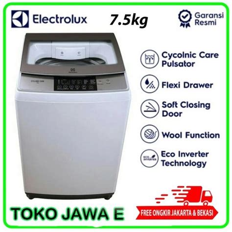 Jual Mesin Cuci Top Loading Electrolux Ewt H Wb Kapasitas Kg