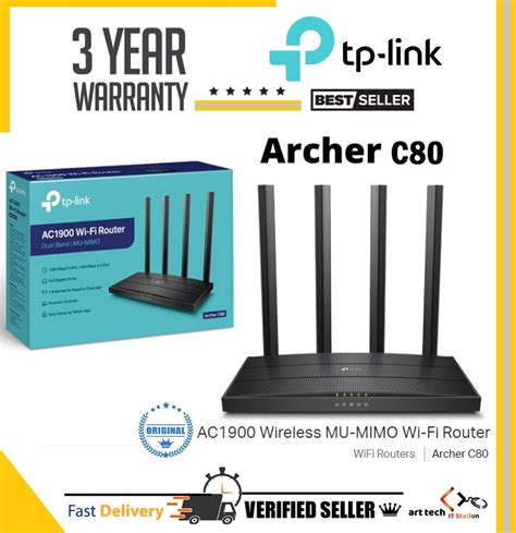 Tp Link Archer C80 Ac1900 Wireless Mu Mimo Wi Fi Router Tp Link C80 Shopee Malaysia