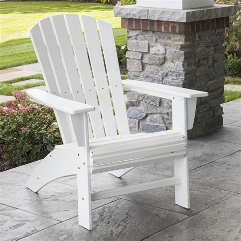 POLYWOOD Nautical Curveback Adirondack Chair Adirondack Chairs Outdoor