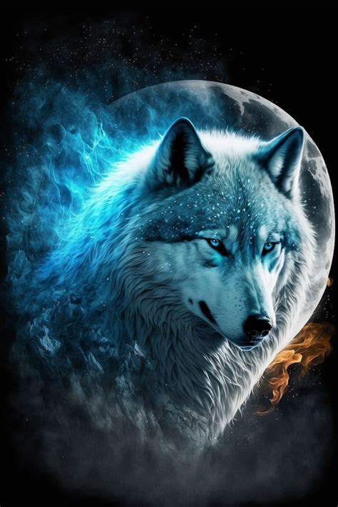 Wolf Art, Digital Print, Home Decor, Beautiful Animals, Majestic ...