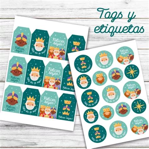 Kit Imprimible Reyes Magos Carta Cajita Y Etiquetas En Venta En La