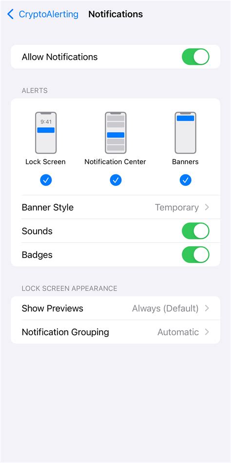 iOS & Android Push Notifications - Cryptocurrency Alerting
