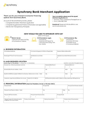 Fillable Online Mysynchrony Financing Solutions And Store Credit Cards