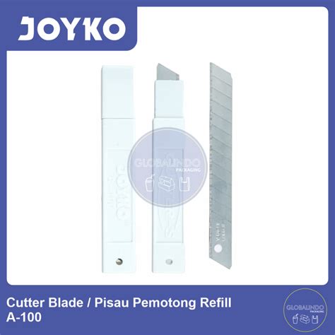 Jual Cutter Blade Pisau Pemotong Refill Joyko A 100 1 Tube Isi 5 Pcs