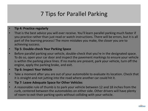 PPT - Mastering Parallel Parking Tips And Tricks For Perfecting Parking Technique PowerPoint ...