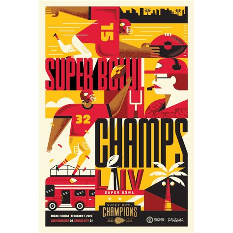 Kansas City Chiefs Super Bowl LIV Champions Arrowhead Poster Series ...