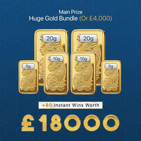 Huge Gold Bundle Or 4k Instant Win Main Prize 80 Instant Wins