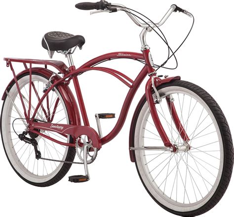 Schwinn Sanctuary 7 Mens Cruiser Bicycle 26 Inch Wheels 18 Inch Frame 7 Speed Red Amazon