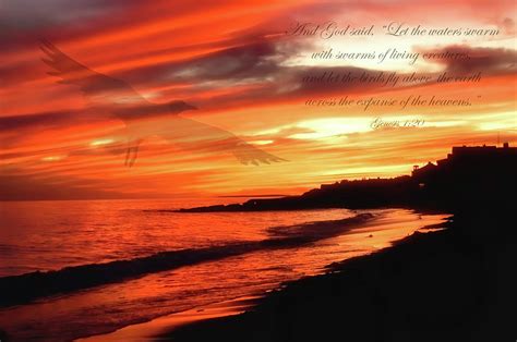 Ocean Sunset Bible Verse Photograph By Joann Vitali Pixels