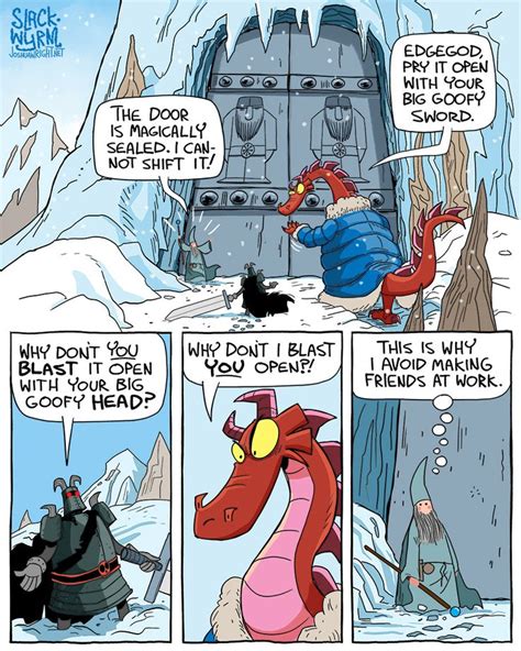 Slack Wyrm Slack Wyrm Funny Comic Strips Dragon Comic