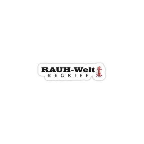 Rauh Welt Begriff Logo Sticker by Obobenamne in 2022 | Logo sticker ...