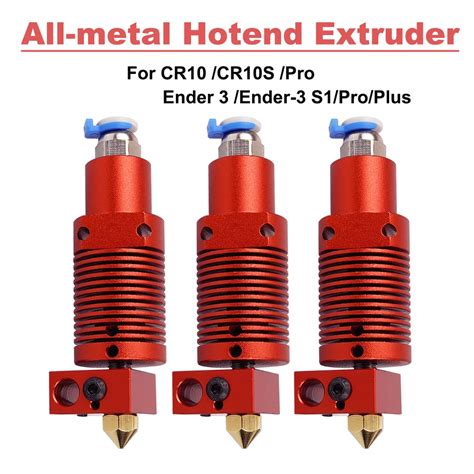 1 2pcs 3D Printer Remote Hotend Kit CR10 Print Head MK8 Extruder J Head Hot End