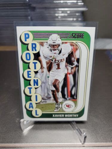 Xavier Worthy Rc Pink Protential Parallel Card Panini Score