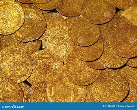 Medieval Gold Coins Treasure Editorial Stock Photo Image Of Heap