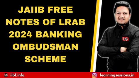 Jaiib Free Notes Of Lrab Banking Ombudsman Scheme Jaiib Caiib