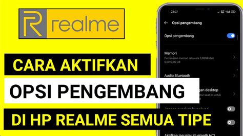 Cara Mengaktifkan Opsi Pengembang Di Hp Realme Di Semua Tipe Youtube