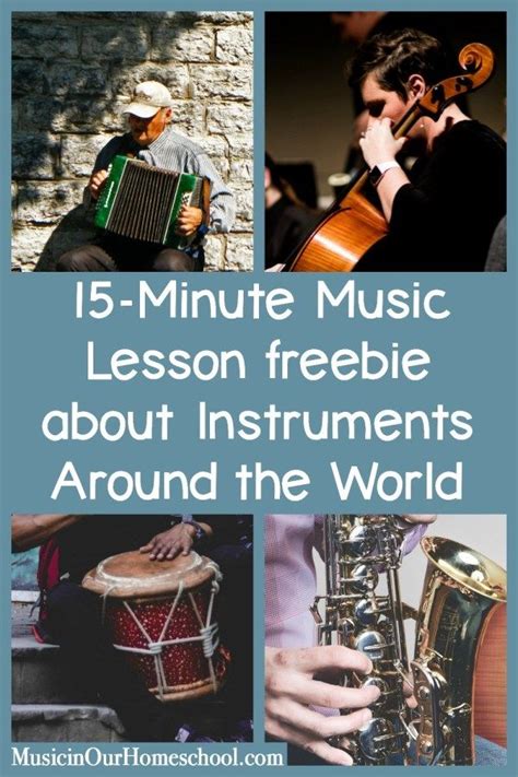 15 minute music lesson about instruments around the world – Artofit