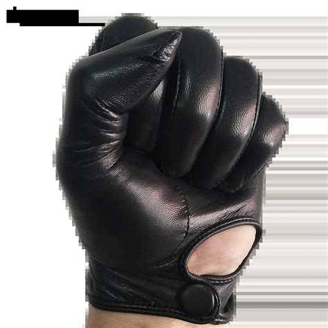 Unlined Luxury Mens Genuine Leather Gloves Soft High Quality Goatskin