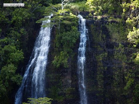 Opaekaa Fall Kauai 151ft Visible From Overlook Not Far F Flickr