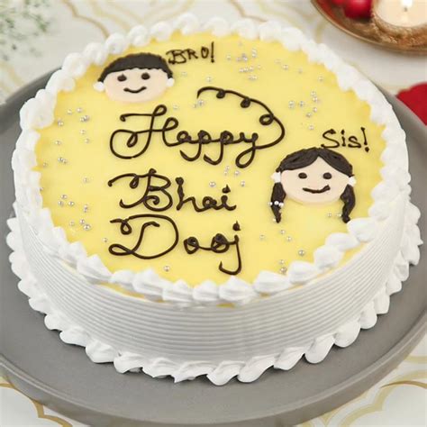 Buy Round Bro Sis Special Bhai Dooj Cake Online Order Now