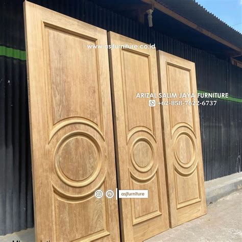 Pintu Rumah Jati Minimalis Klasik ASJ Furniture Jepara