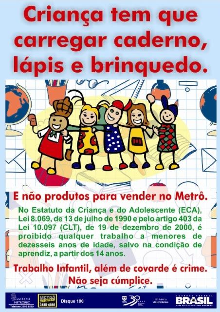 CBTU REC inicia campanha para erradicação do trabalho infantil TRT6