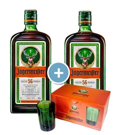 Pack Jagermeister 2 Botellas Vasos De Chupito Gratis Al Mejor Precio