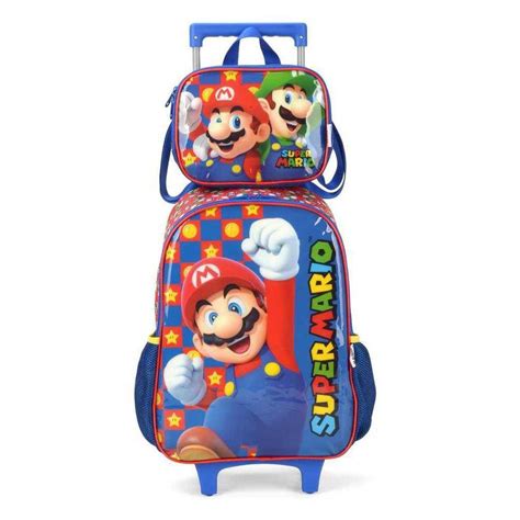 Mochila Mario Bros Rodinha Casas Bahia