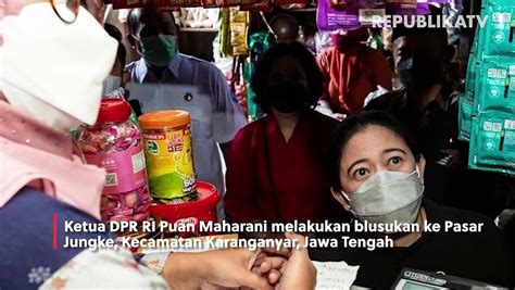 Tinjau Pasar Jungke Puan Cek Stabilitas Harga Bahan Pokok Jelang