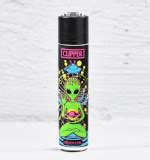 Trippy Aliens Clipper Feuerzeuge für Joints Headshop Healthygarden