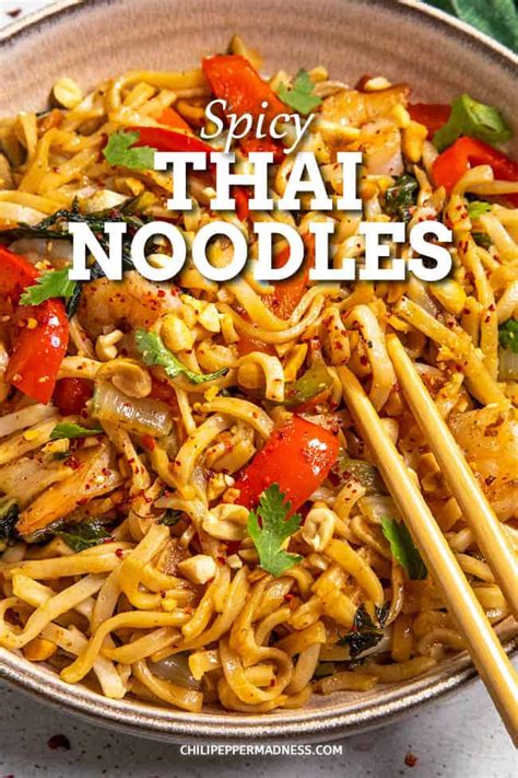 Easy Thai Noodles Recipe - Chili Pepper Madness