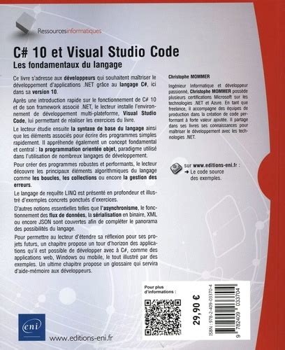 C Et Visual Studio Code Les Fondamentaux Du Christophe