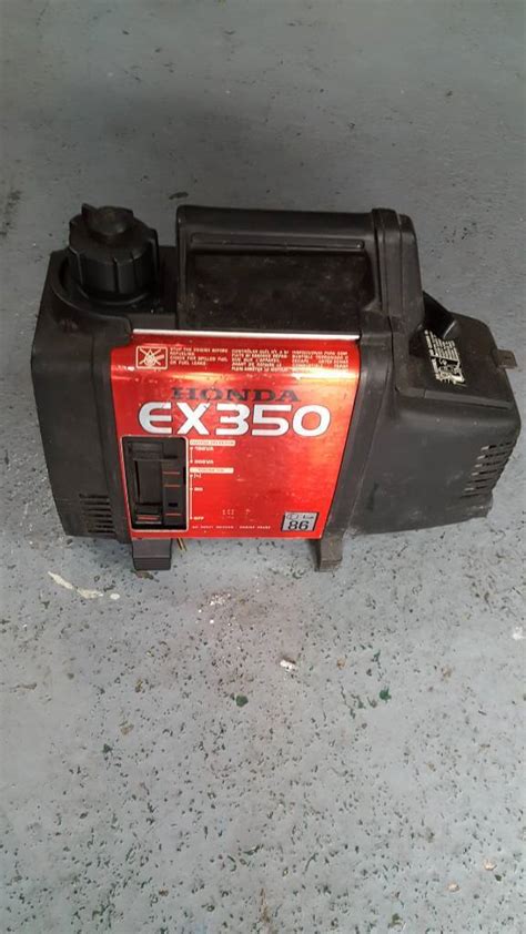 Honda Ex350 Generator Ideal For Lighting And Appliances Etc Or As A