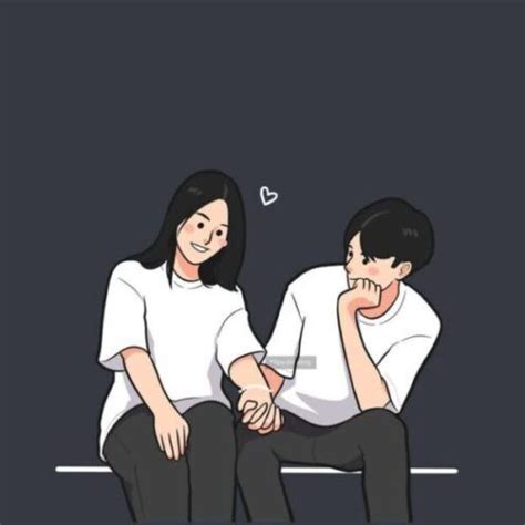 cute couple profile picture cartoon   couple goal cartoon