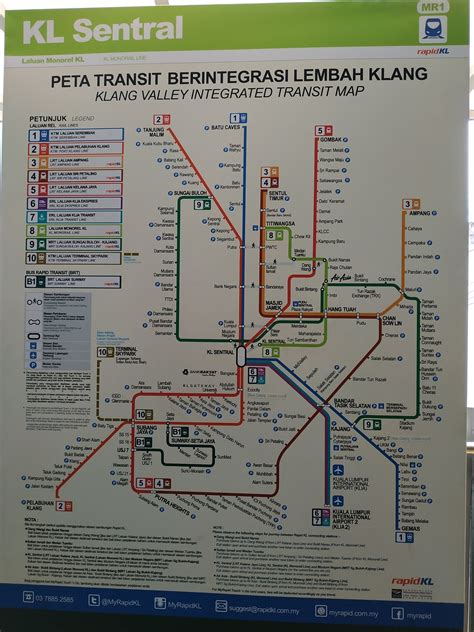 Mrt And Lrt Map Malaysia