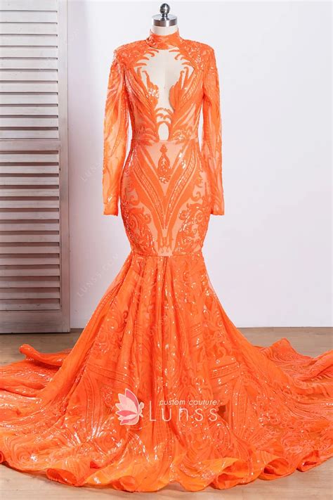 Mermaid Orange Prom Dresses 2024 Laina Mirabel