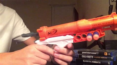 Nerf N Strike Elite Doubledown Review Firing Test YouTube