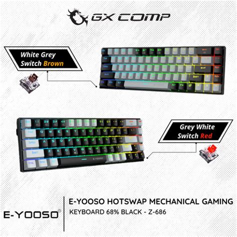 Jual E Yooso Z Mini Rgb Hotswap Mechanical Gaming Keyboard