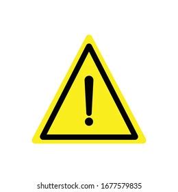 Warning Symbol Design Vector Template Stock Vector (Royalty Free ...