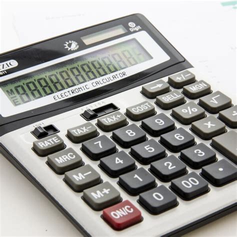 BAZIC 12 Digit Desktop Calculator W Profit Calculation Tax Functions