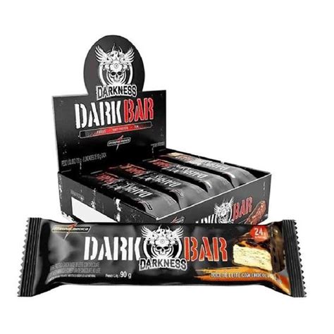 Barra Dark Bar Cxc 8 Sabor Doce De Leite Com Chocolate Chip