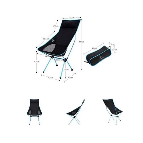 Chaise Pliante Portable Camping en Plein Air Trekking PêChe Pique Nique