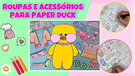 Roupas E AcessÓrios Para Paper Duck Pato De Papel Famoso