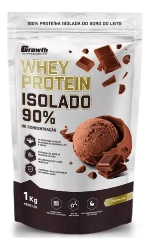 Suplemento En Polvo Growth Supplements Whey Protein Isolado Proteínas