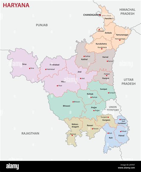 Haryana map hi-res stock photography and images - Alamy