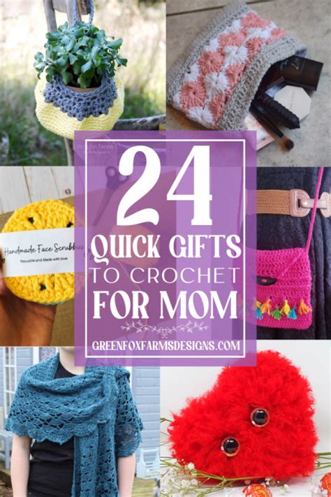 24 Quick Mother S Day Gifts To Crochet Green Fox Farms Designs