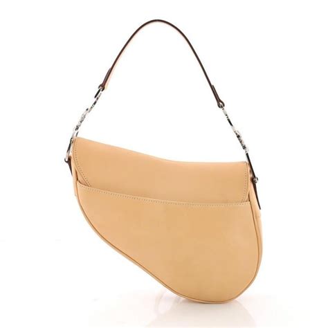 Christian Dior Vintage Saddle Bag Leather Medium At 1stdibs